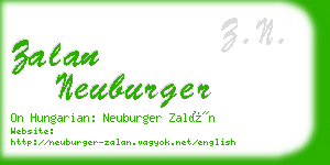zalan neuburger business card